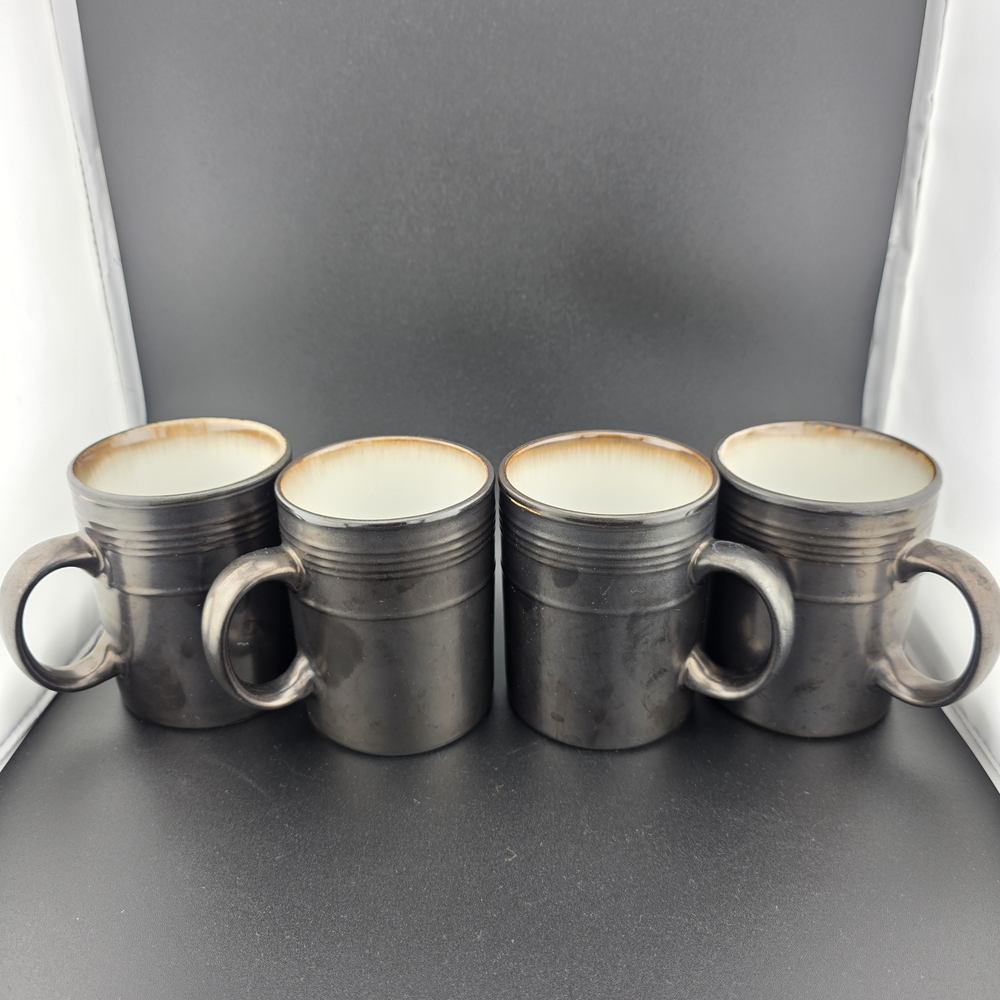Elegant Food Network "Copper Looking" Ceramic Mug Set Of 4.